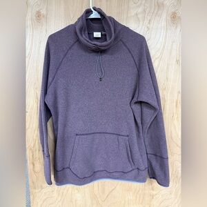 Eastern Mountain Sports Cinch Cowl Neck Pullover Sweater Womens X-Large Purple